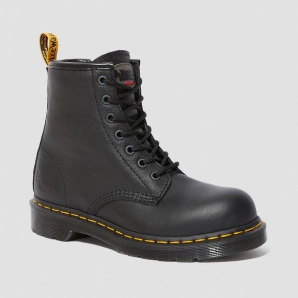 Dr. Martens Shoes - Doc Martens Maple Zip Newark Women's Steel Toe Work Boots (Size 9)